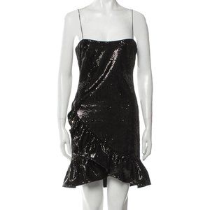 🎩🗝️ NEW $268 LIKELY Square Neckline Sequin Dress - Size 8